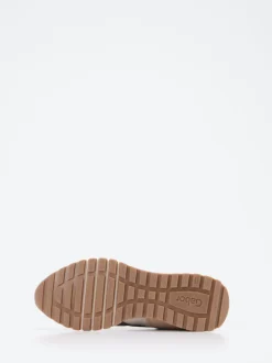 Gabor Comfort – Sneaker aus Veloursleder beige