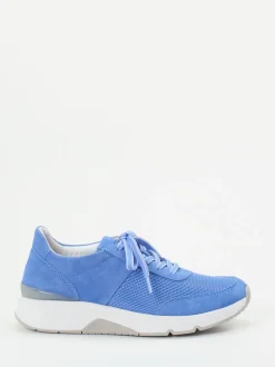 Gabor Comfort – Sneaker aus Veloursleder blau