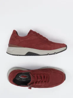 Gabor Comfort – Sneaker aus Nubukleder Bordeauxrot