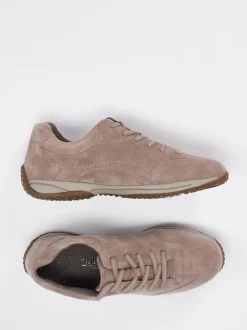 Gabor Comfort – Sneaker aus Veloursleder Rosébeige