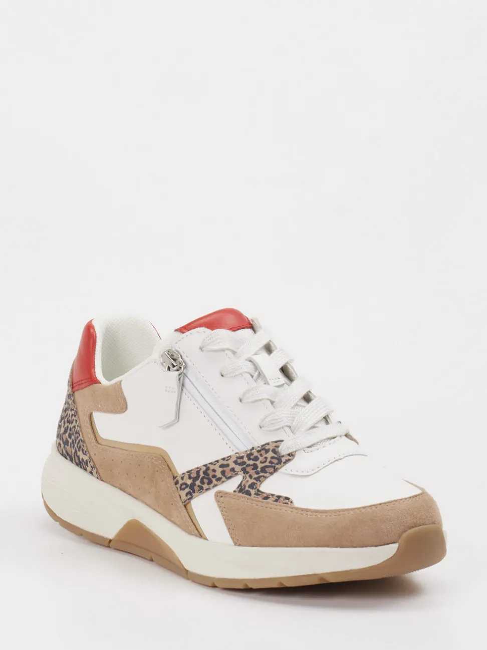 Gabor Comfort – Sneaker aus Leder mit Animalprint