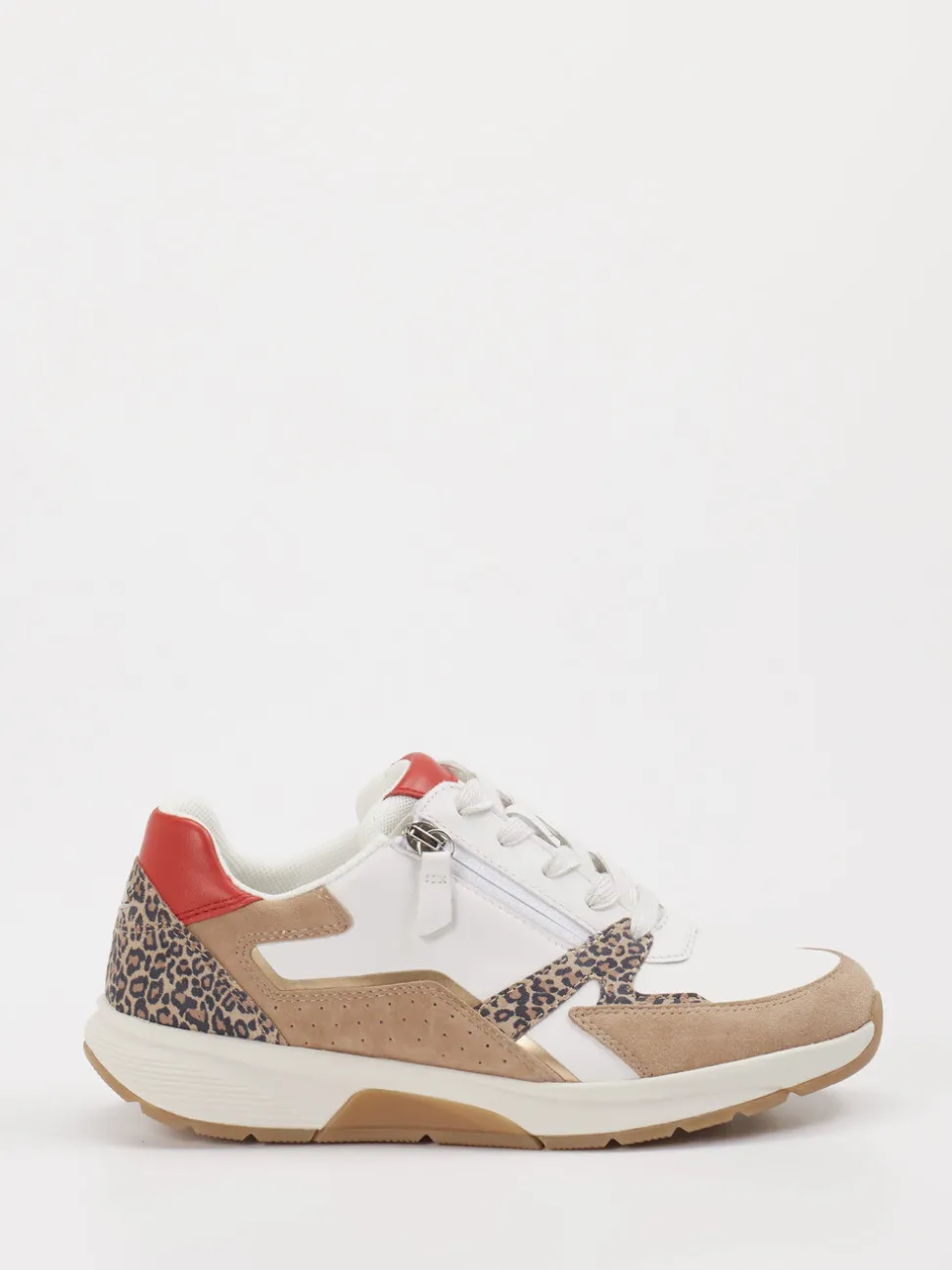 Gabor Comfort – Sneaker aus Leder mit Animalprint
