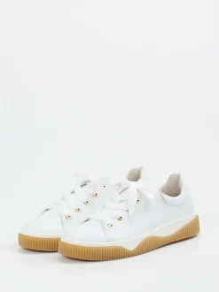 Gabor Comfort – Sneaker aus Kalbleder Weiß