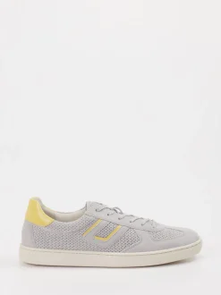 Gabor Comfort – Sneaker aus Veloursleder Hellgrau