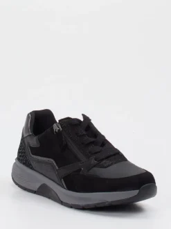 Gabor Comfort – Sneaker aus Veloursleder Schwarz