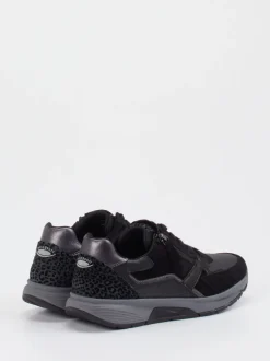 Gabor Comfort – Sneaker aus Veloursleder Schwarz