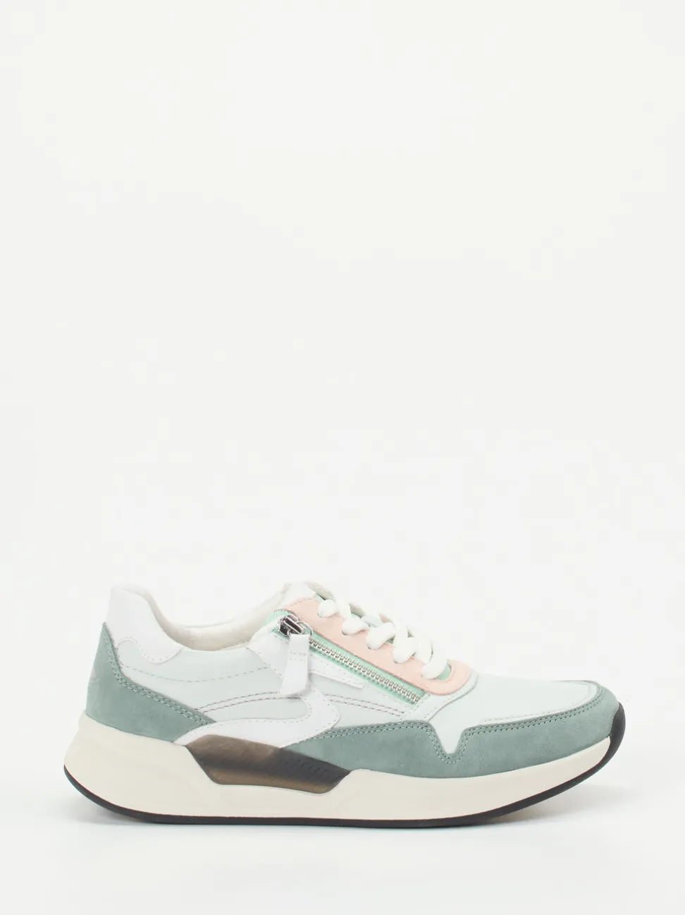 Gabor Comfort – Sneaker aus Kalbleder in Mintgrün