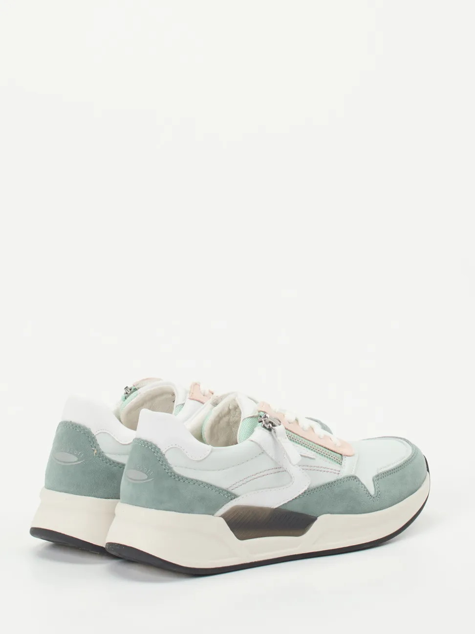 Gabor Comfort – Sneaker aus Kalbleder in Mintgrün