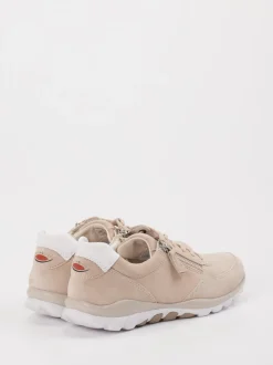 Gabor Comfort – Sneaker aus Veloursleder beige