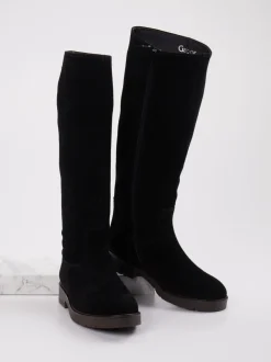 Gabor Comfort – Stiefel aus Veloursleder schwarz
