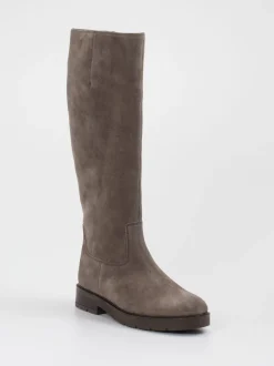 Gabor Comfort – Stiefel aus Veloursleder taupefarben