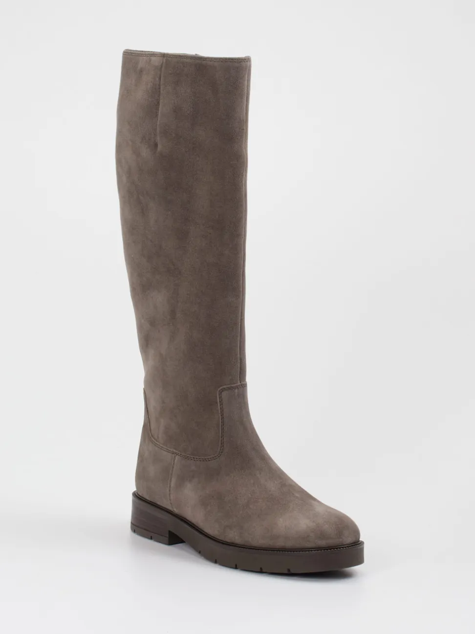 Gabor Comfort – Stiefel aus Veloursleder taupefarben
