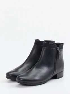 Gabor Comfort – Stiefelette aus Lammleder Schwarz