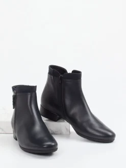 Gabor Comfort – Stiefelette aus Lammleder Schwarz
