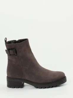 Gabor Comfort – Stiefeletten aus Nubukleder grau