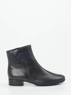Gabor Comfort – Stiefelette aus Kalbleder Tiefschwarz