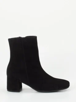 Gabor Comfort – Stiefelette aus Veloursleder schwarz