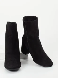 Gabor Comfort – Stiefelette aus Veloursleder schwarz