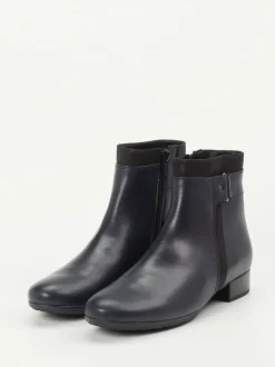 Gabor Comfort – Stiefelette aus Kalbleder dunkelblau