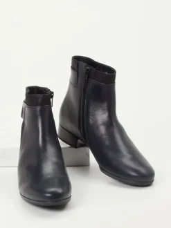 Gabor Comfort – Stiefelette aus Kalbleder dunkelblau