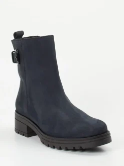 Gabor Comfort – Stiefeletten aus Nubukleder dunkelblau