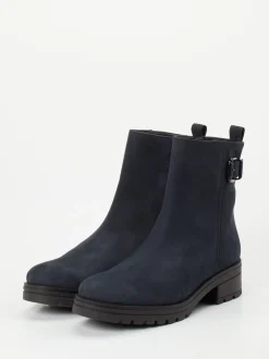 Gabor Comfort – Stiefeletten aus Nubukleder dunkelblau