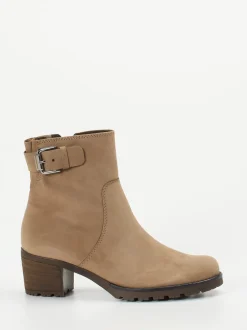 Gabor Comfort – Stiefeletten aus Nubukleder beige