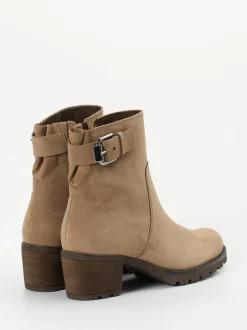 Gabor Comfort – Stiefeletten aus Nubukleder beige