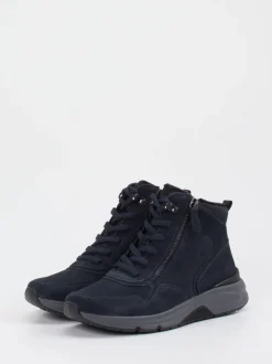 Gabor Comfort – Stiefelette aus Nubukleder Dunkelblau
