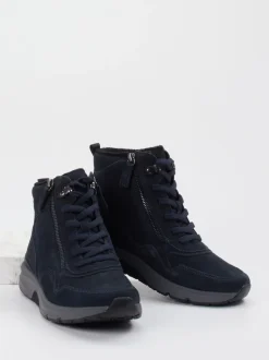 Gabor Comfort – Stiefelette aus Nubukleder Dunkelblau