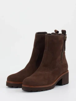 Gabor Comfort – Stiefelette aus Veloursleder braun