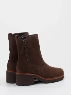 Gabor Comfort – Stiefelette aus Veloursleder braun