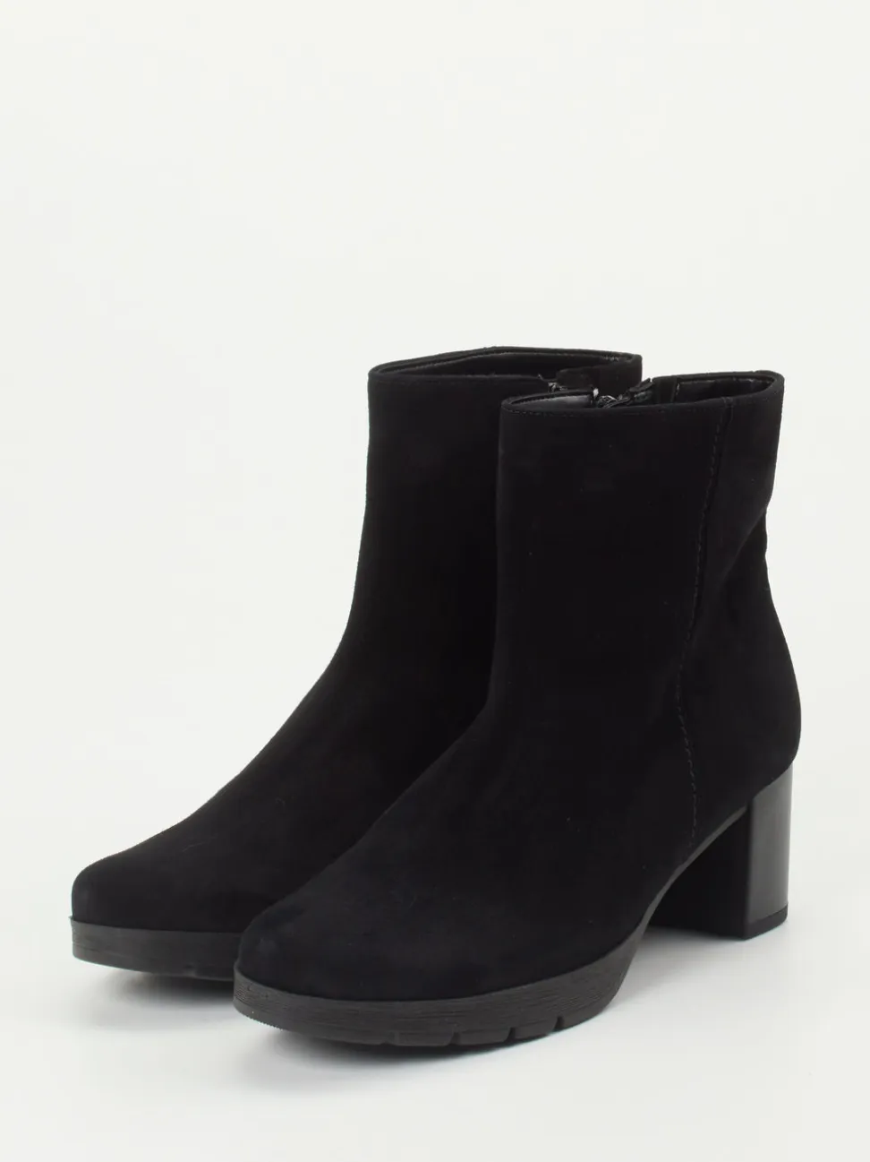 Gabor Comfort – Stiefelette aus Veloursleder schwarz