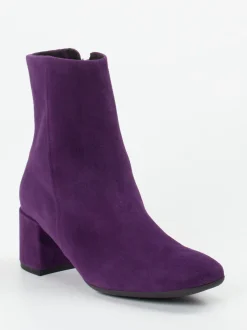 Gabor Comfort – Stiefelette aus Veloursleder Violett