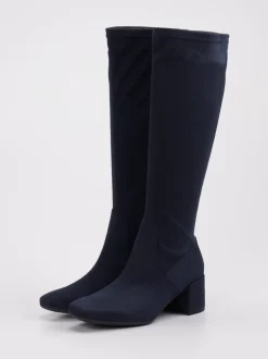 Gabor Comfort – Stretchstiefel aus Textil dunkelblau