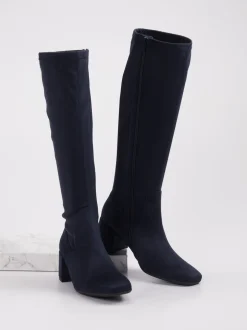 Gabor Comfort – Stretchstiefel aus Textil dunkelblau