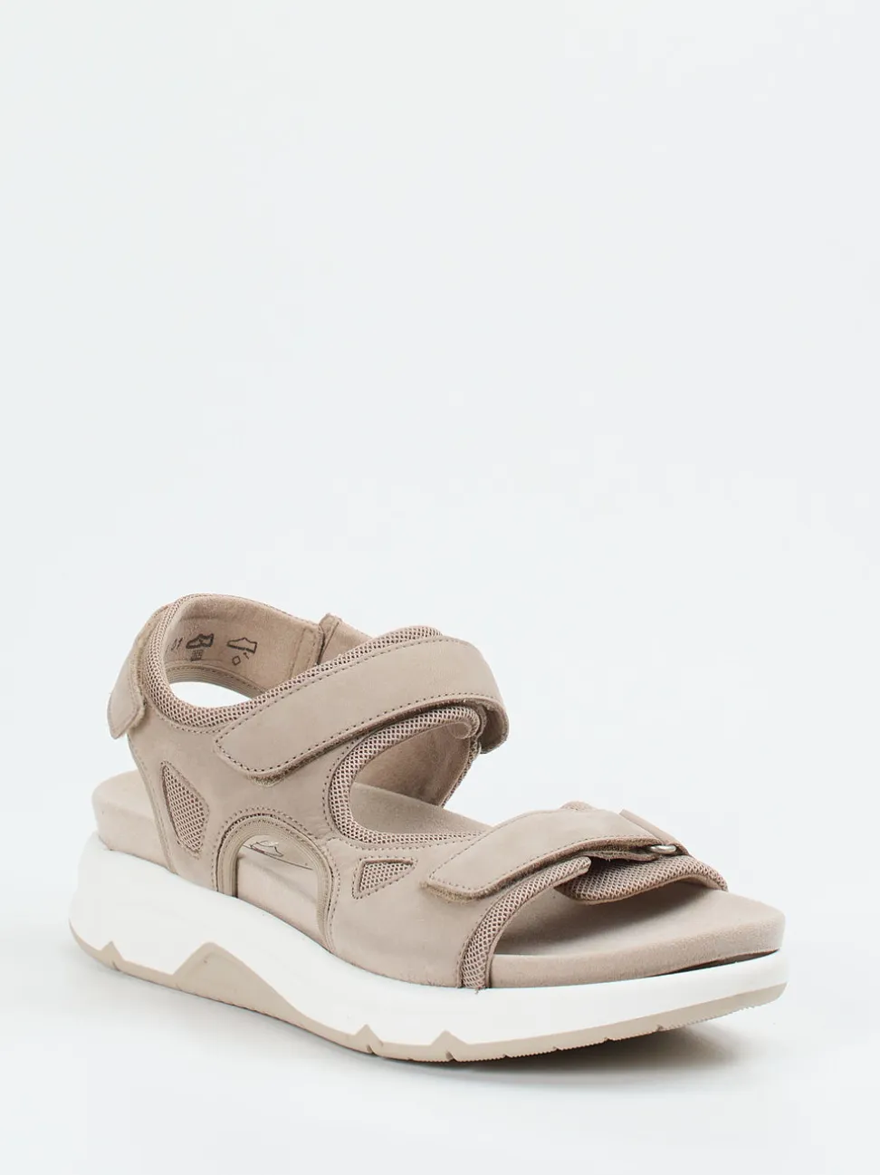 Gabor Comfort – Trekking-Sandale aus Nubukleder Beige