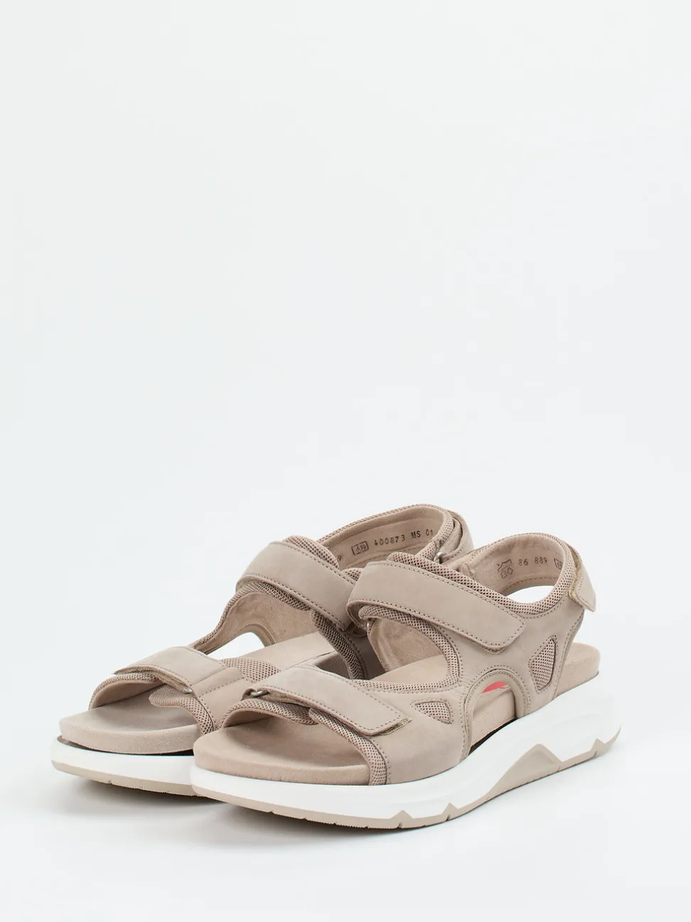 Gabor Comfort – Trekking-Sandale aus Nubukleder Beige
