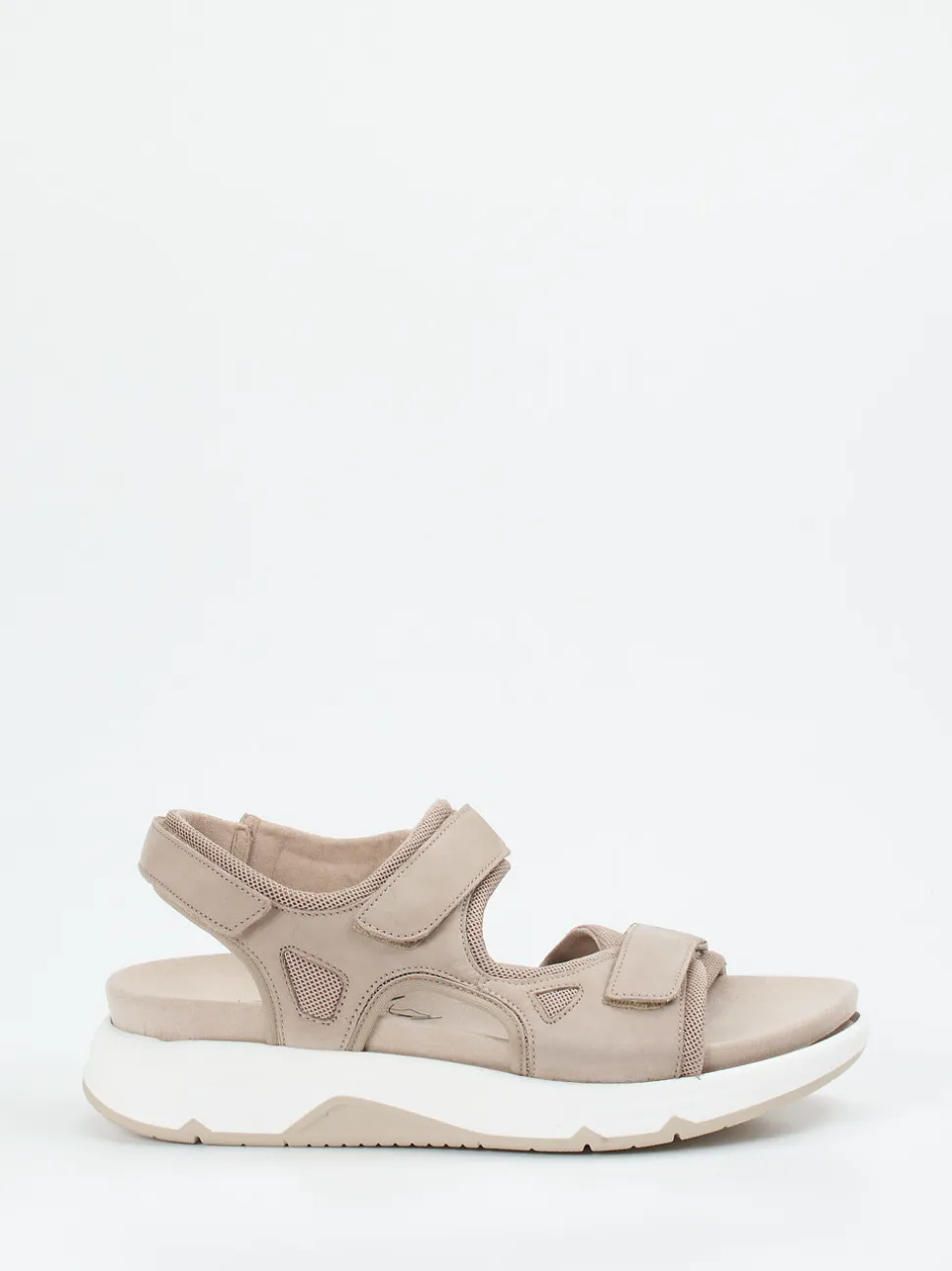Gabor Comfort – Trekking-Sandale aus Nubukleder Beige