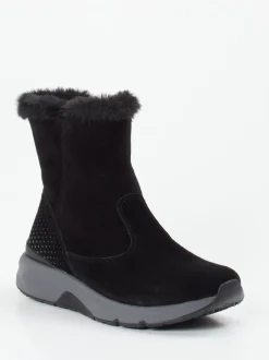 Gabor Comfort – Winterboots aus Veloursleder schwarz