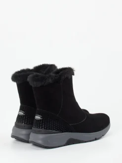 Gabor Comfort – Winterboots aus Veloursleder schwarz