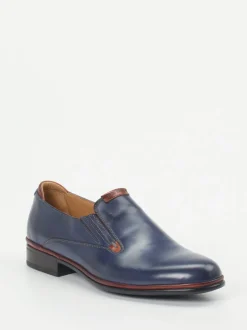 Galizio Torresi – Business-Slipper aus Kalbleder Dunkelblau