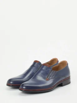 Galizio Torresi – Business-Slipper aus Kalbleder Dunkelblau