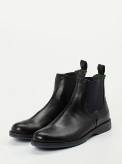 Galizio Torresi – Chelsea Boots aus Kalbleder Schwarz