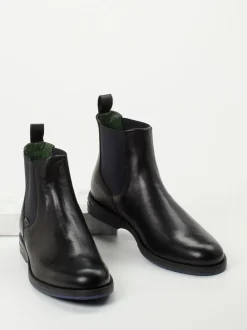 Galizio Torresi – Chelsea Boots aus Kalbleder Schwarz