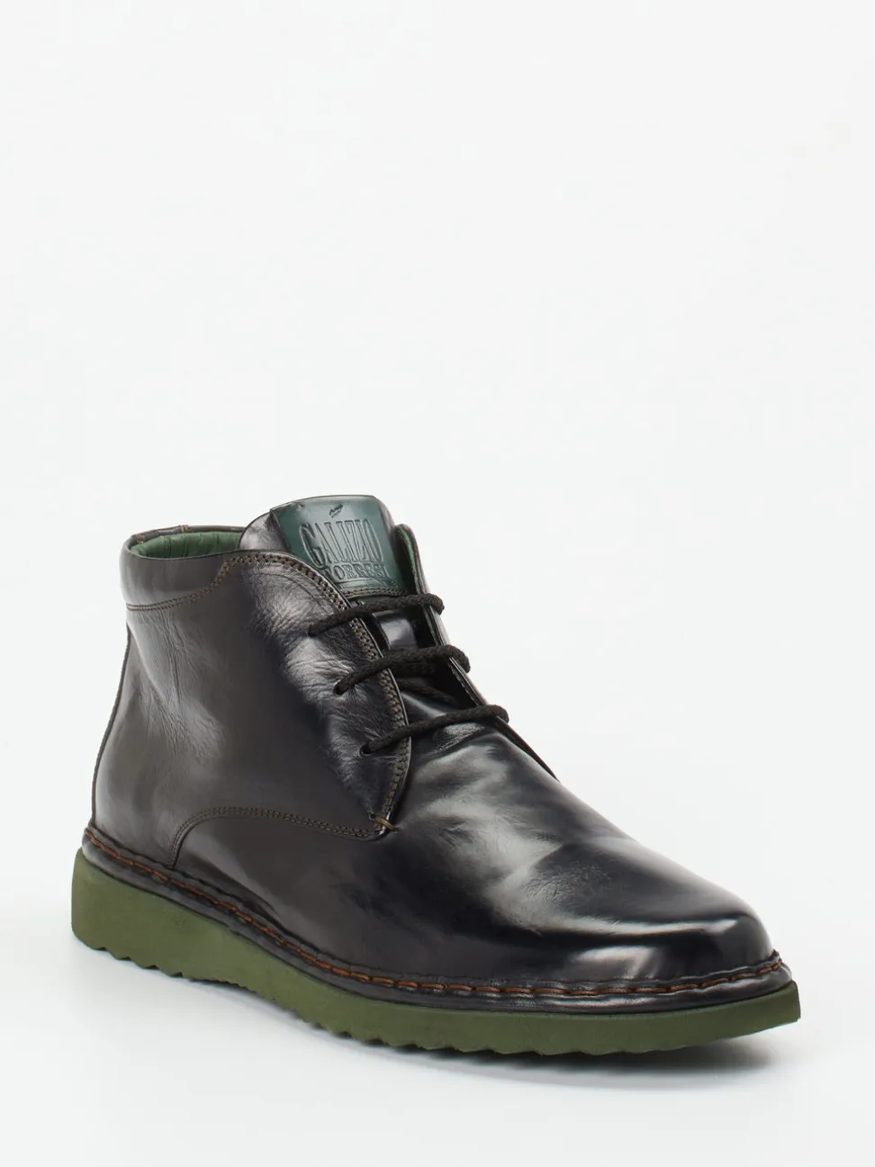 Galizio Torresi – Desert Boots aus Kalbleder schwarz