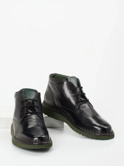 Galizio Torresi – Desert Boots aus Kalbleder schwarz