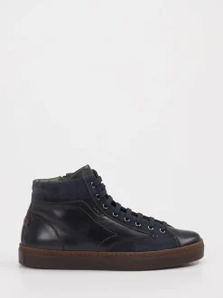 Galizio Torresi – High-Top Sneaker aus Kalbleder blau