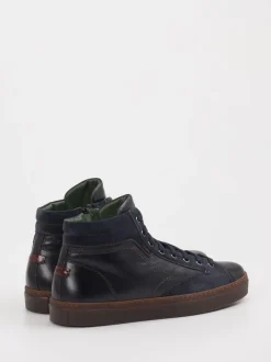 Galizio Torresi – High-Top Sneaker aus Kalbleder blau
