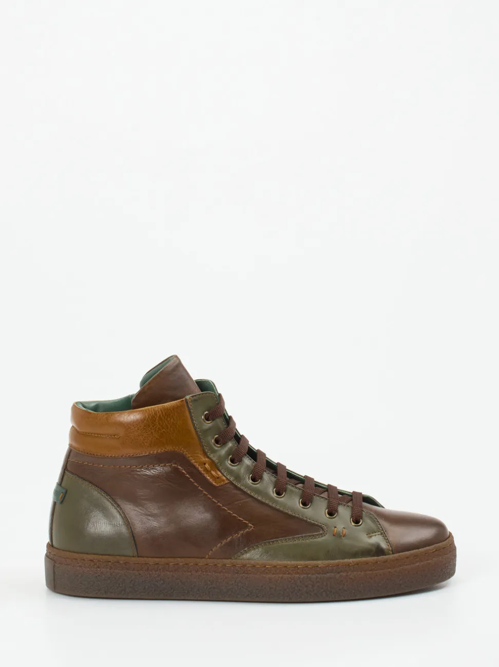Galizio Torresi – High-Top-Sneaker aus Kalbleder Dunkelbraun